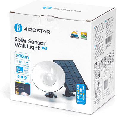 Luz pared solar Aigostar 50w IP65